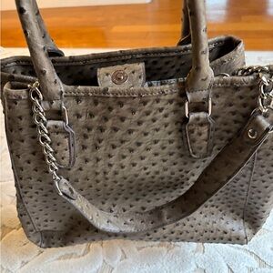 Kelly & Katie Textured Gray Shoulder Bag